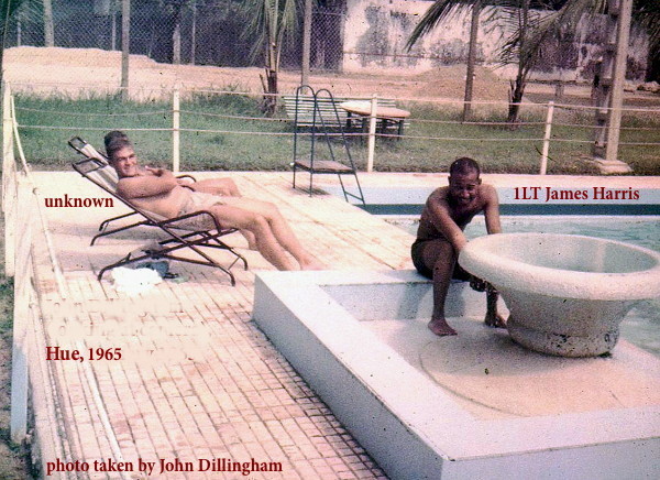 Swimming at Hue, 1966. 1LT James A. Harris, Infantry, 05223565